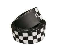 Urban Classics Tb3739-adjustable Checker Belt Cinturón, Blanco/Negro, Talla única Unisex Adulto