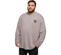 Urban Classics Tb3826-hiking Patch LS Camiseta, Asfalto, L Große Größen Extra Tall para Hombre