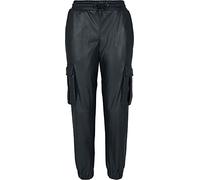 Urban Classics Tb3983-ladies Faux Leather Cargo Pants Pantalones, Hombre, Negro, L