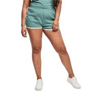 Urban Classics TB4372-Ladies Organic Interlock Retro Hotpants, Pantalones Cortos Mujer, Paleleaf/White, 4XL