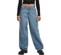 Urban Classics Tb4524-ladies High Waist 90´s Wide Leg Denim Pants Leggings, Midstone Washed, 27 para Mujer