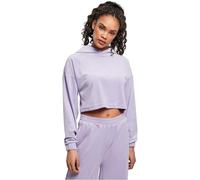Urban Classics Tb4525-ladies Cropped Velvet Oversized Hoody Sudadera con Capucha, Lavanda, XS para Mujer