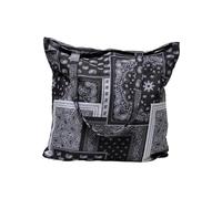 Urban Classics Tb5255-bandana Patchwork Print Tote Bag, Bolsos de Hombro Unisex Adulto, Blanco/Negro, Talla única