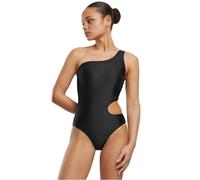 Urban Classics Tb6888-ladies Asymmetric Cut out Swimmsuit Parte Superior de Bikini, Negro, L Mujeres
