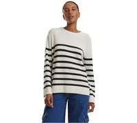 Urban Classics Tb6895-ladies Rib Striped Sweater Sudadera, Arena Blanca/Negro, XXXL para Mujer