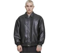 Urban Classics Tb6914-synthetic Leather Blouson Chaquetas Ligeras, Negro, L para Hombre