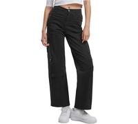 Urban Classics TB6924-Ladies Loose Utility Stretch Twill Pants, Black, 27 Women's