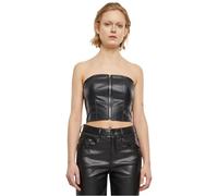Urban Classics Tb6952-ladies Synthetic Leather Bandeau Top Camiseta, Negro, L Mujeres
