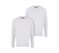 Urban Classics Tb7044a-basic Longsleeve 2-Pack Camiseta, Blanco y Blanco, 3XL Hombres