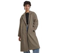 Urban Classics Tb7070-ladies Oversized Plaid Coat Abrigos, Beige/Negro, M Mujeres