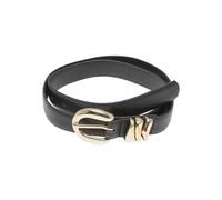 Urban Classics Tb7213-chunky Multiple Loop Synthetic Leather Belt Cinturón, Negro/Dorado, S-M Mujeres