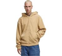Urban Classics TB7303-Jaquard Velvet Zip-Hoody Hooded Sweatshirt, Unionbeige, XL Men's