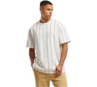 Urban Classics Tb7311-printed Pinstripe tee Camiseta, Blanco y Negro, 3XL Hombres