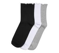 Urban Classics Tb7430b-ruffle Socks 3-Pack Calcetines, Black+White+Heathergrey, 39-42 Unisex Adulto