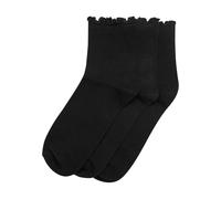 Urban Classics Tb7430b-ruffle Socks 3-Pack Calcetines, Negro+Negro+Negro, 39-42 Unisex Adulto