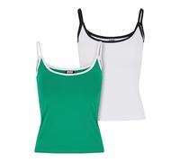 Urban Classics Tb7485a-ladies Contrast Basic Top 2-Pack Camiseta, Verde Azulado, Blanco y Negro, XXL Mujeres