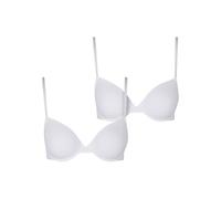 Urban Classics Tb7652a-ladies Basic Cotton Bra 2-Pack Sujetador, Blanco y Blanco, 75B Mujeres