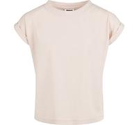 Urban Classics Té de Hombro extendido orgánico para niñas Camiseta, Rosa, 122 cm-128 cm