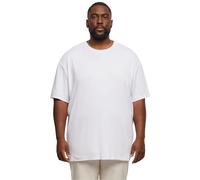 Urban Classics Té orgánico de Costilla de Gran tamaño Camiseta, Blanco, XL Hombres