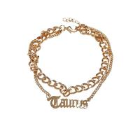 Urban Classics Tobillera Zodiac Golden Anklet, color marrón, talla S/M