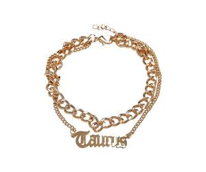 Urban Classics Tobillera Zodiac Golden Anklet unisex, color taurus, talla L/XL