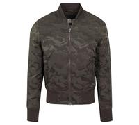 Urban Classics Tonal Camo Bomber Jacket Dark Olive Talla: L | Bombers Outlet | Unisex | Verde