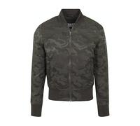 Urban Classics Tonal Camo Bomber Jacket Dark Olive Talla: S | Outlet | Unisex | Verde