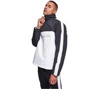 Urban Classics Tone Padded Pull Over Jacket Chaqueta, Multicolor (White/Black), L para Hombre