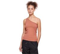 Urban Classics Top asimétrico para Mujer Camisa Cami, Terracota, S