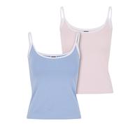 Urban Classics Top azul / rosa claro / blanco L EUR