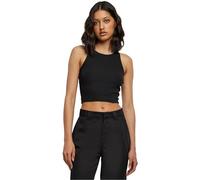 Urban Classics Top Cortado en Las Costillas Mujer Top Negro 97% algodón, 3% Spandex Regular