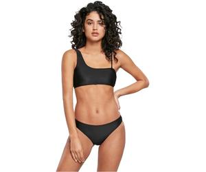 Urban Classics Top de Bikini Para Mujer Reciclado Asimétrico Bikini Mujer, Negro, L