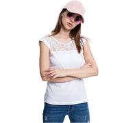 Urban Classics Top De Damas Con Encaje Camiseta Blusa Camiseta Con Patrón Floral