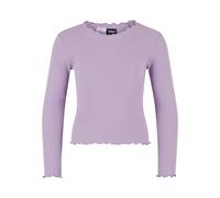 Urban Classics Top 'Girls Short Rib Longsleeve' lila 110-116 lila
