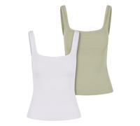 Urban Classics Top oliva / blanco 4XL oliva / blanco