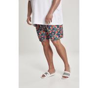Urban Classics Traje de baño estampado Negro/Tropical 6XL