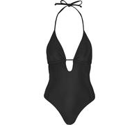 Urban Classics Traje de baño triangular reciclado una pieza para mujer Negro M