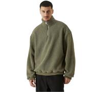 Urban Classics Troyer Oversized Teddy Troyer - Traje de Peluche para Hombre, Estilo Informal, Corte Grande, Tallas S-5XL, Palegreen, XXXXXL