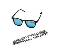 Urban Classics Unisex Niños Sonnenbrille Sunglasses Arthur With Chain Gafas, black/blue,