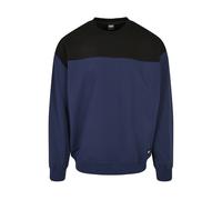 Urban Classics Upper Block Crewneck Darkblue/black Talla: S | Jerséis Outlet | Hombre | Azul