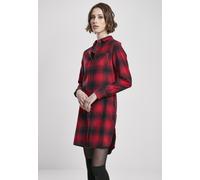 Urban Classics Vestido Camisa Damas Cuadros Azul Oscuro/Rojo XS