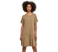 URBAN CLASSICS Vestido Casual De Verano Para Mujer, Vestido De Cintura Alta De Algodón, Mangas Cortas, Tallas XS - 5Xl