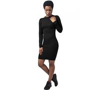 Urban Classics Vestido Mujer Acanalado Mujer Vestido Corto Negro