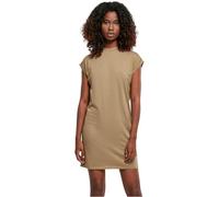 Urban Classics Vestido mujer verano algodón, manga corta, cuello estrecho, varios colores XS-5XL