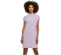 Urban Classics Vestido para mujer manga corta algodón cuello estrecho casual Tallas XS-5XL