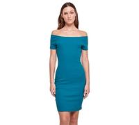 Urban Classics Vestido de Mujer con Hombros Descubiertos, Disponible en Muchos Colores Diferentes, Tallas XS a 5XL, Verde Agua, M