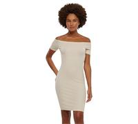 Urban Classics Vestido de Mujer con Hombros Descubiertos para Mujer, Corte Ajustado, Tallas XS-5XL, Arena Blanca., 4XL