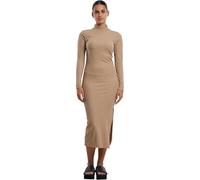 Urban Classics Vestido de Mujer de Manga Larga con Cuello Alto, Corte Entallado, Largo, L