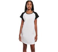 Urban Classics Ladies Dress Ladies Contrast Raglan Tee Dress White/Black S