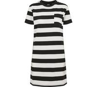 Urban Classics Vestido de té con Rayas para Mujer, Blanco/Negro, S